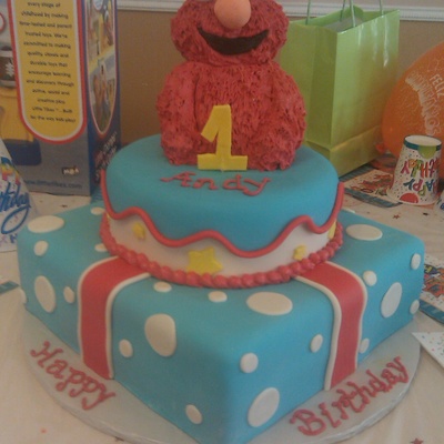 Elmo 1St Birthday Cake
