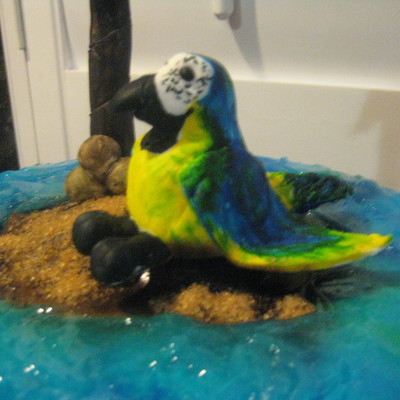Parrot Tropical Island Cake