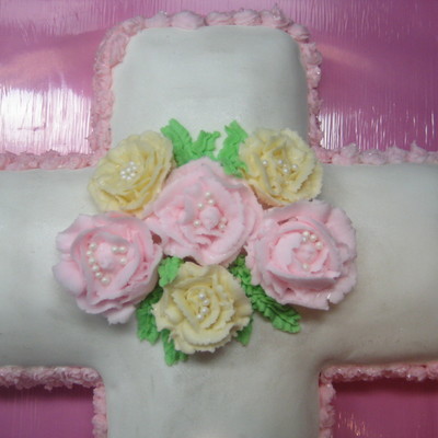 Baptism Cross Cake