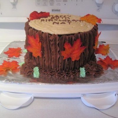 Tree Stump Cake