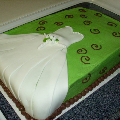 Wedding Dress Bridal Cake