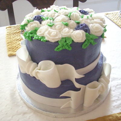Purple Bridal Cake