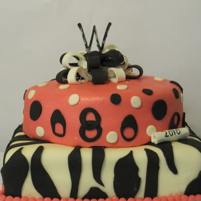 Pink And Black Graduation