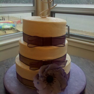Purple Anemone Cake In The Rain