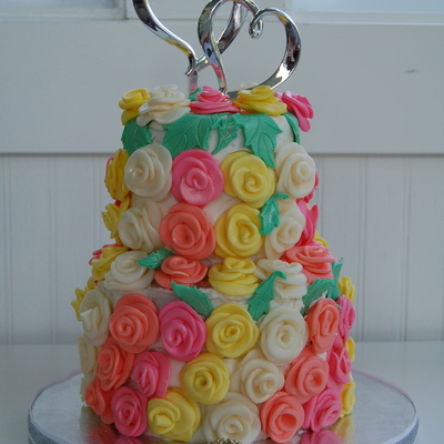 Floral Anniversary Cake