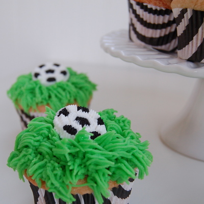 Soccer Cupcakes