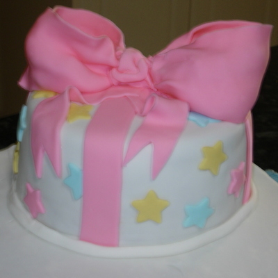 Pink Bow Cake