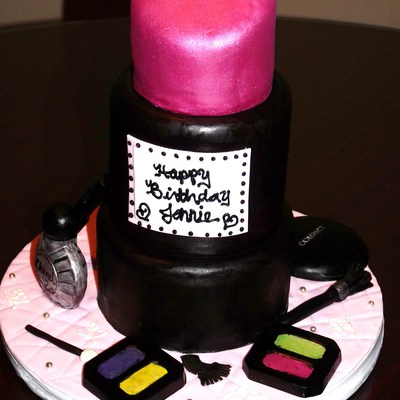 My Birthday Lipstick Cake