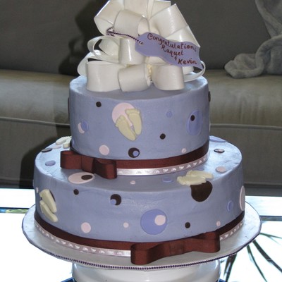 Purple, Pink And Brown Polka Dots And Feet
