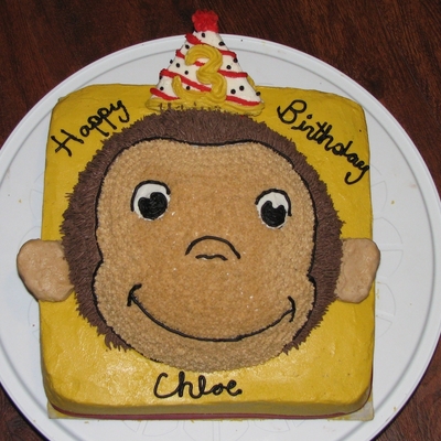 Curious George Cake