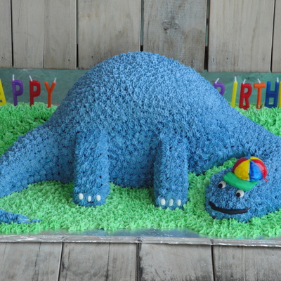 Dino Birthday Cake