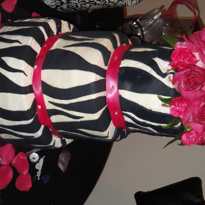 Zebra Wedding Cake