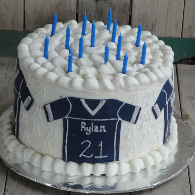 Foodball Birthday Cake