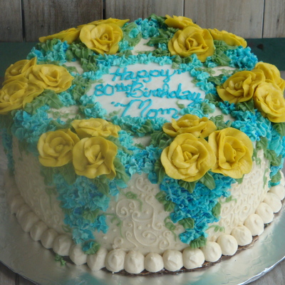 Rose Garden Birthday Cake