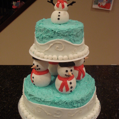 Snowman Cake