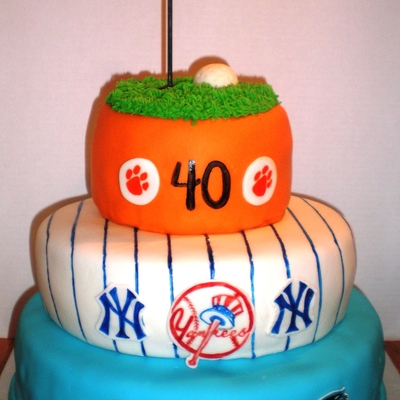 Sports Nut Stack Carolina Panther, Clemson, Ny Yankees