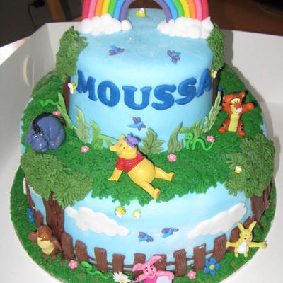 Winnie The Pooh 1St Birthday Cake