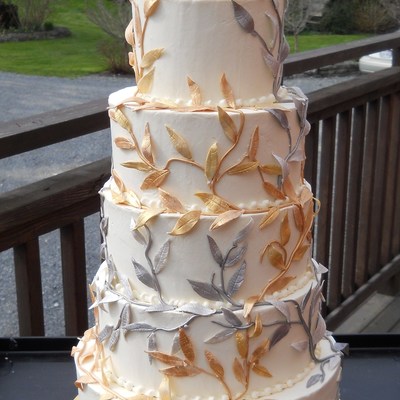 Gold And Silver Leaves