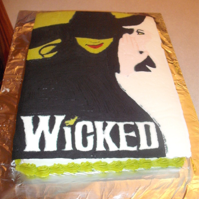 Wicked The Musical Cake