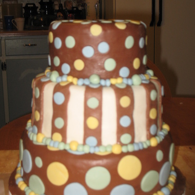 My First 3 Tier Baby Shower Cake.