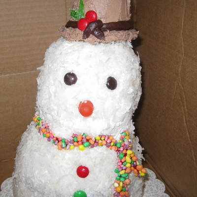 Snowman Cake