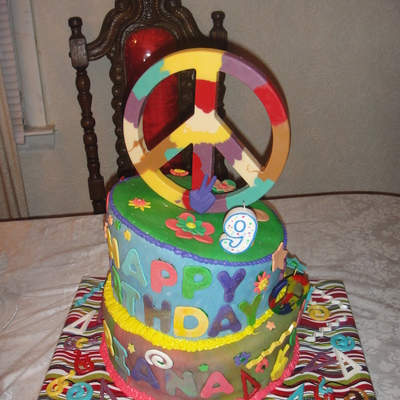 Topsy Turvy Peace Cake