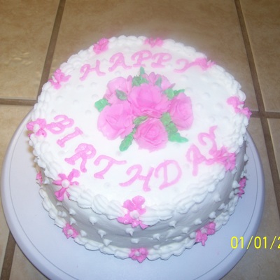 Birthday Cake With Roses