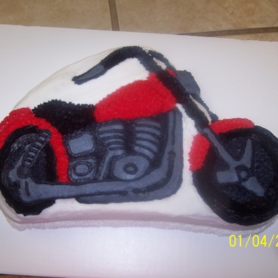 Retirement Cake For Someone Who Loves Motorcycles