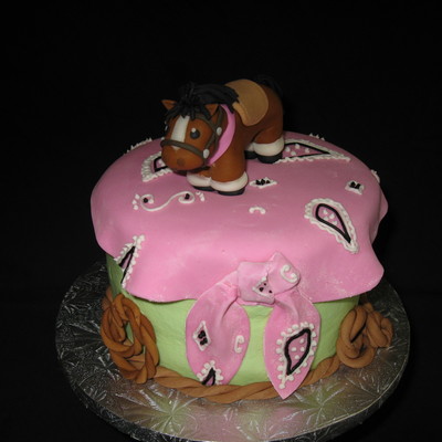 Horse Cake For A Little Girl