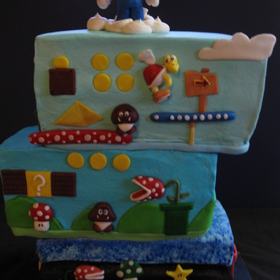 Mario Brothers Cake