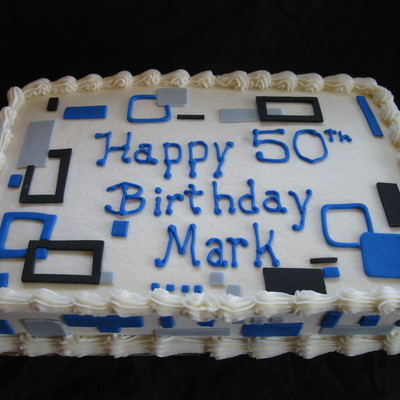 Masculine Birthday Cake