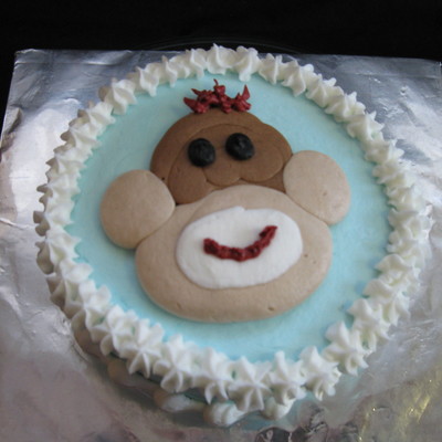 Sock Monkey Smash Cake