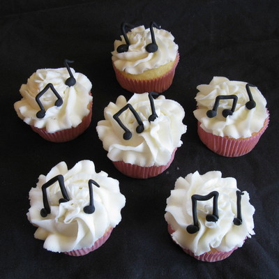 Music Note Cupcakes