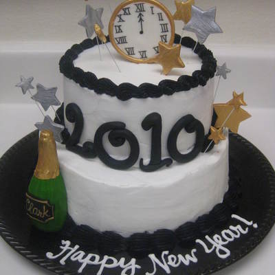 New Year's Celebration Cake