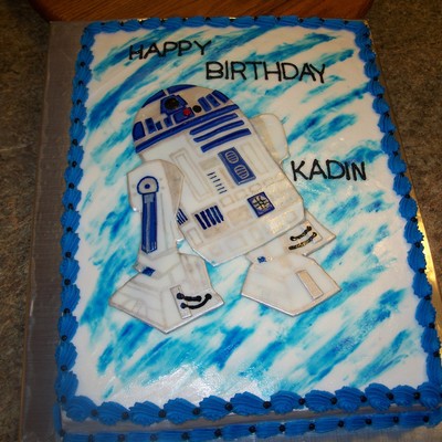 R2D2 Birthday Cake