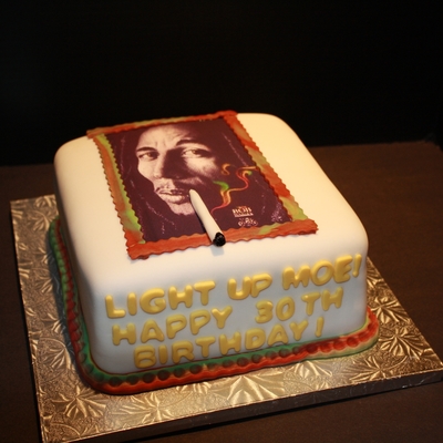 Bob Marley Birthday Cake