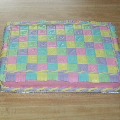 Baby Quilt Cake