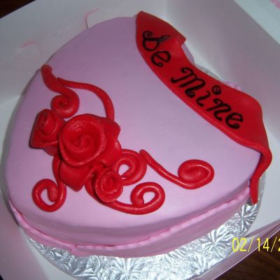 Pink Valentine Cake