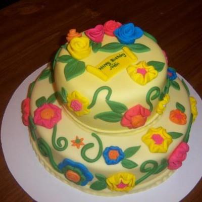 Flower Garden Birthday Cake
