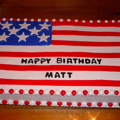 Flag Cake