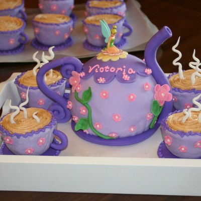 Tinkerbell Tea Party Birthday Cake