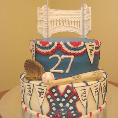 World Series Themed Yankee Cake