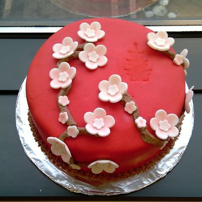 Cherry Blossom Red Velvet W/cream Cheese Filling