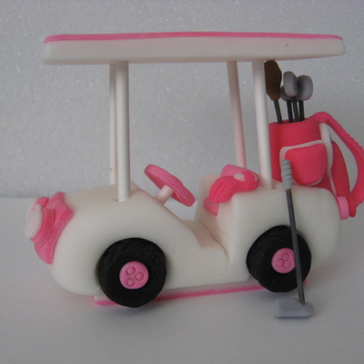 Pink Golf Cart
