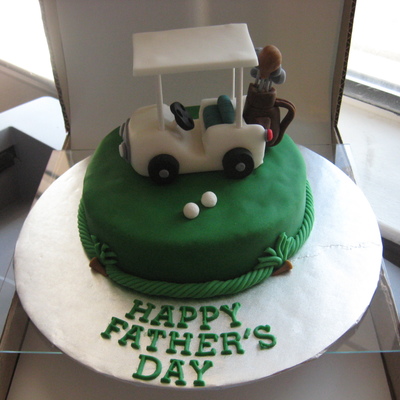 Golf Cart Father's Day Cake