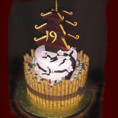 Chinese Pagoda Cake