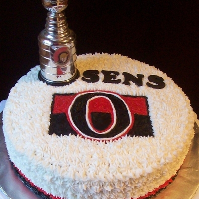 Ottawa Senators Hockey Cake