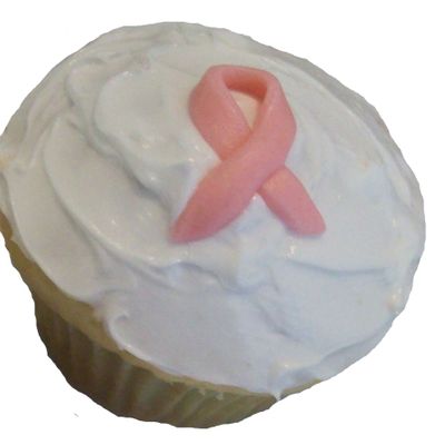 Breast Cancer Awareness Ribbon Cupcakes
