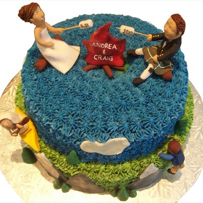 Outdoorsy Wedding Cake