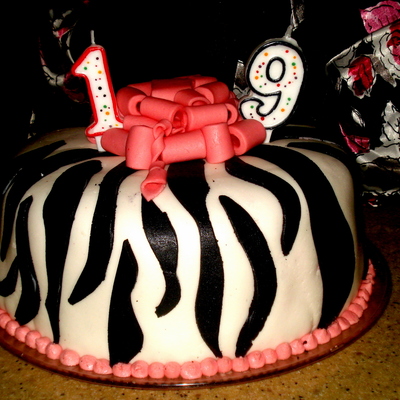 Zebra Print Cake